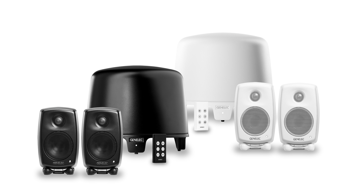 Genelec G One + F One 2.1ch Home Set ホワイト アクティブスピーカー